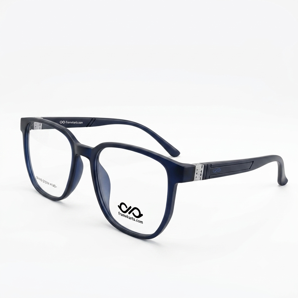 Framekarts// square navy blue full frame for men
