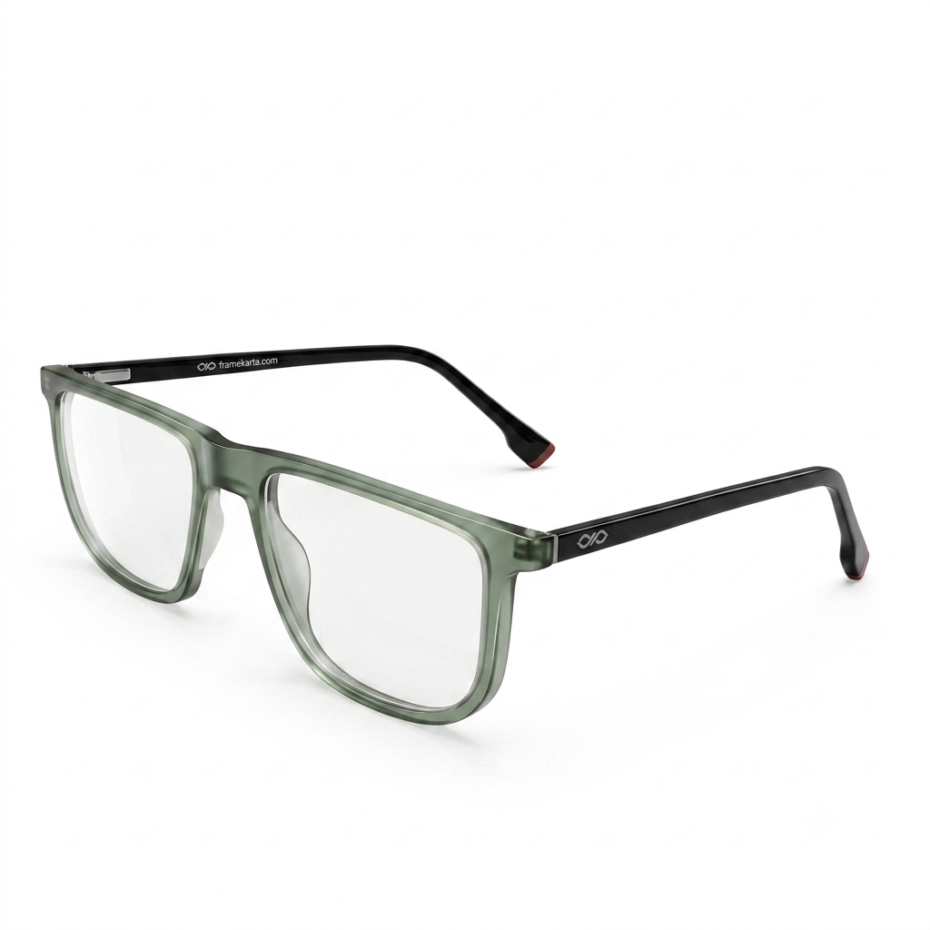 Framekarts// light green full rectangle frame for men