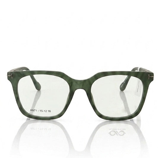 FRAMEKARTS// OLIVE GREEN FULL ACETATE FRAME FOR MEN SQUARE