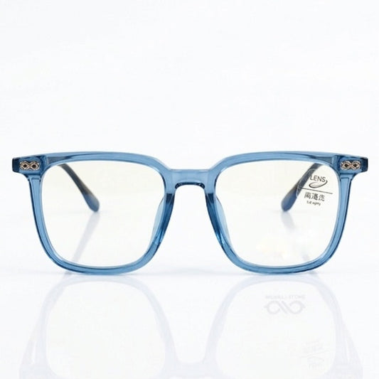 FRAMEKARTS// ICE BLUE ACETATE SHEET FRAME FOR MEN SQUARE