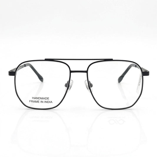 FRAMEKARTS// BLACK CASUAL METAL FOR MEN SQUARE