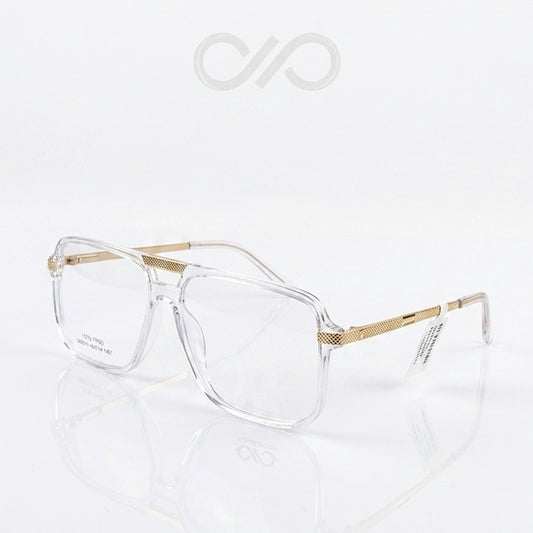 FRAMEKARTS// TRANSPARENT ACETATE FRAME FOR MEN