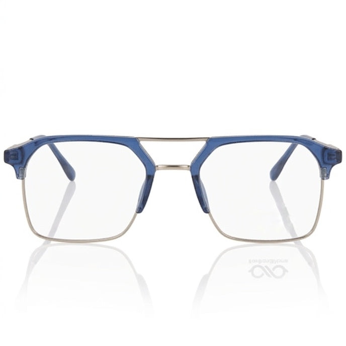 FRAMEKARTS// CREATA BLUE AND SILVER METAL FOR MEN