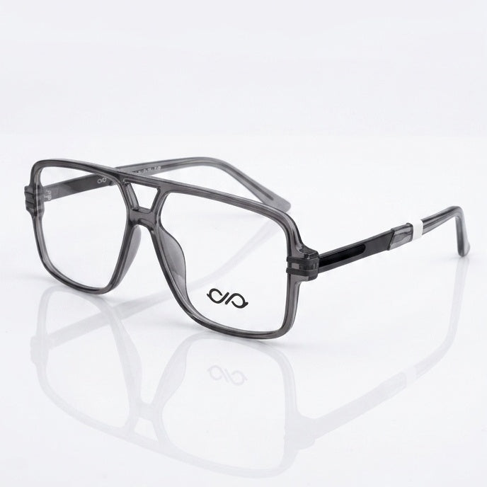 FRAMEKARTS// GREY GLOSSY ACETATE FRAME FOR MEN