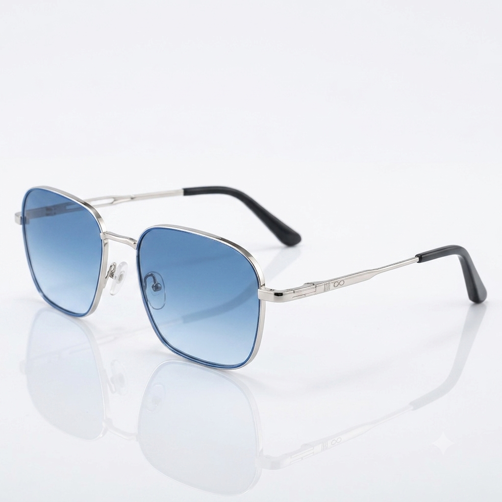 Framekarts// Drip metal blue shade polarized for men
