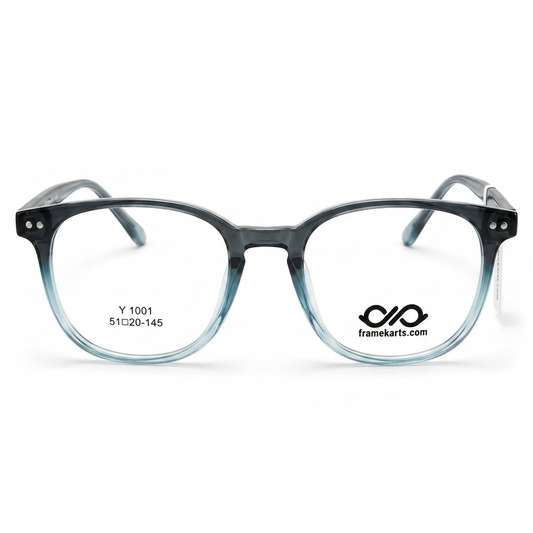 Framekarts// blue shade fibre frame Round for men