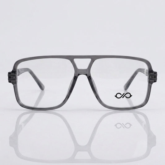 FRAMEKARTS// GREY GLOSSY ACETATE FRAME FOR MEN