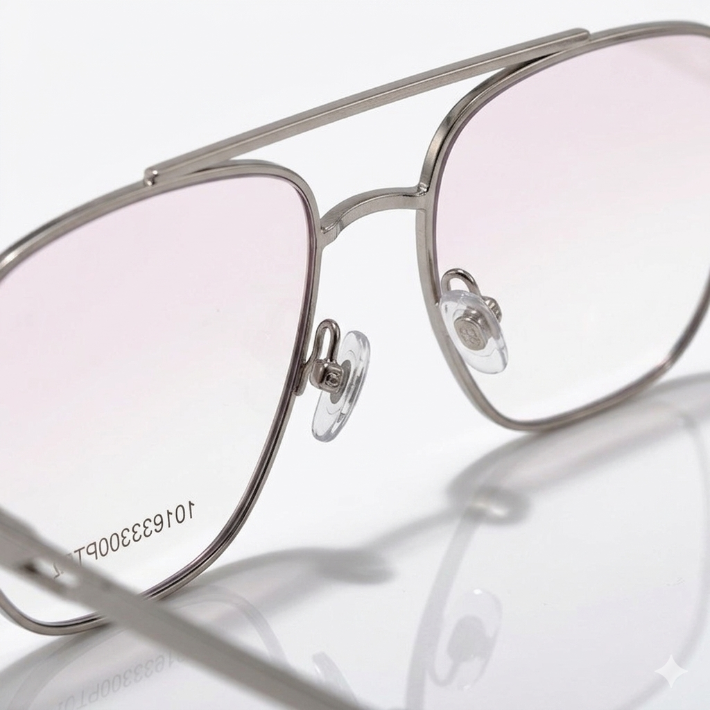 FRAMEKARTS// METAL FRAME FULL RIM SILVER FOR MEN