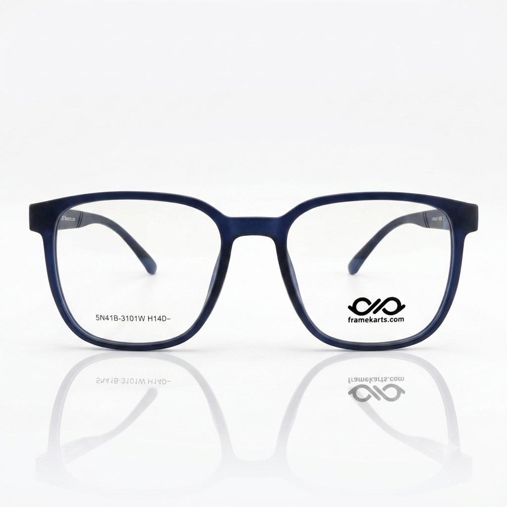 Framekarts// square navy blue full frame for men