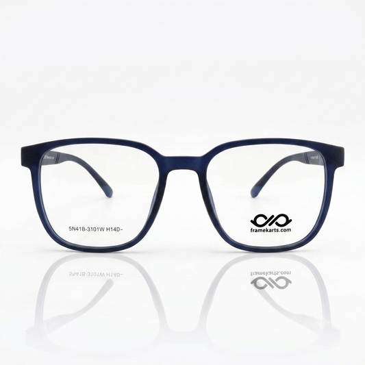 Framekarts// square navy blue full frame for men