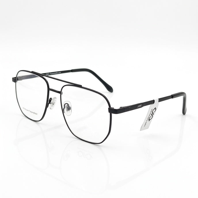 FRAMEKARTS// BLACK CASUAL METAL FOR MEN SQUARE
