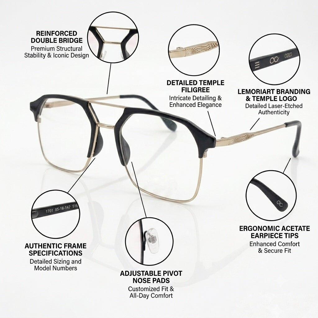 FRAMEKARTS// SQUARE CRESTA FRAME FOR MEN