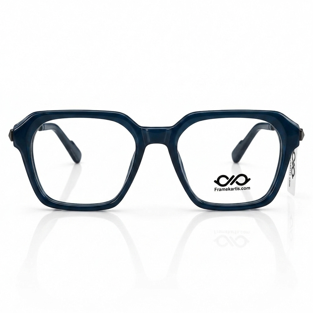 Framekarts// drip navy blue hexagonal shape for men