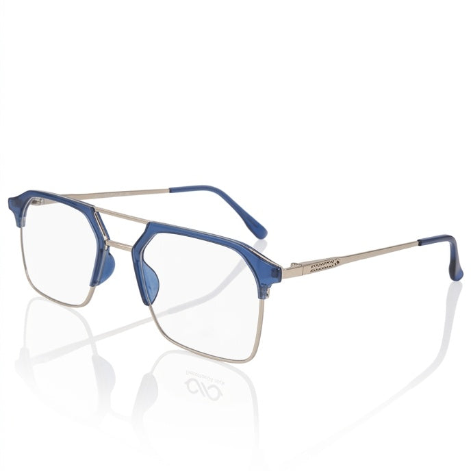 FRAMEKARTS// CREATA BLUE AND SILVER METAL FOR MEN